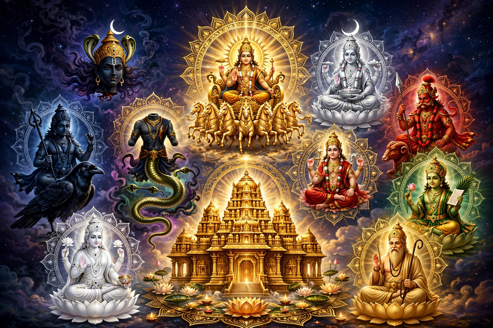 The Navagraha: Meet the 9 Planets of Vedic Astrology